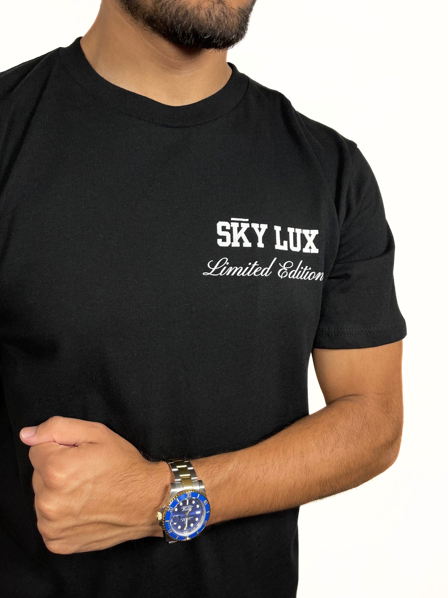 Exclusive Limited Edition Sky Lux Men's Black T-Shirt