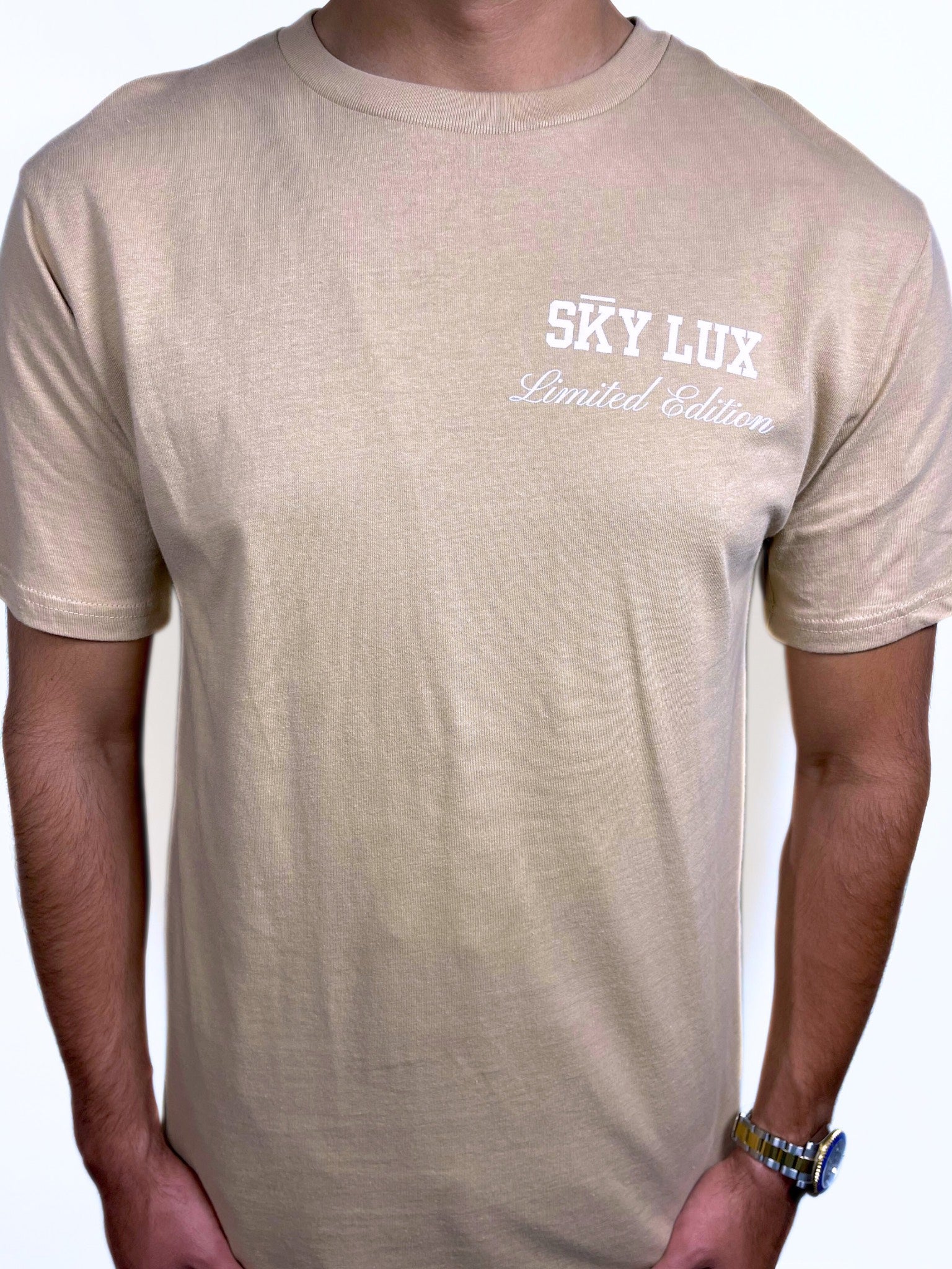 Exclusive Limited Edition Sky Lux Men's Sand T-Shirt